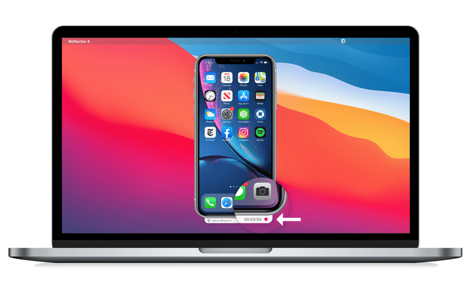 Reflector Recording iPhone Screen