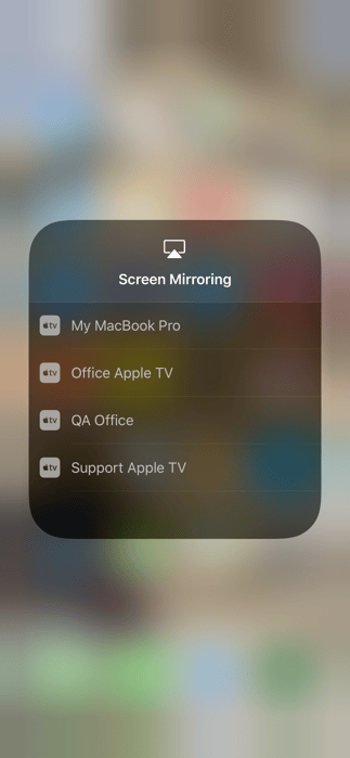 iPhone XS Max Screen Mirroring