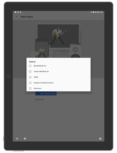 Google Home cast to devices