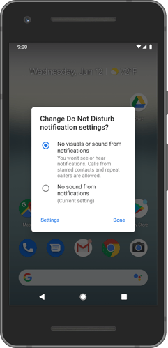 Google Pixel Do Not Disturb Settings