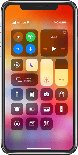 iPhone Control Center