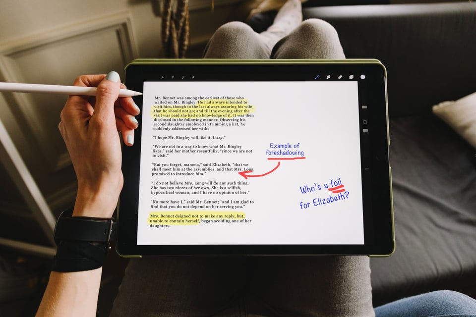 Educreations annotating iPad