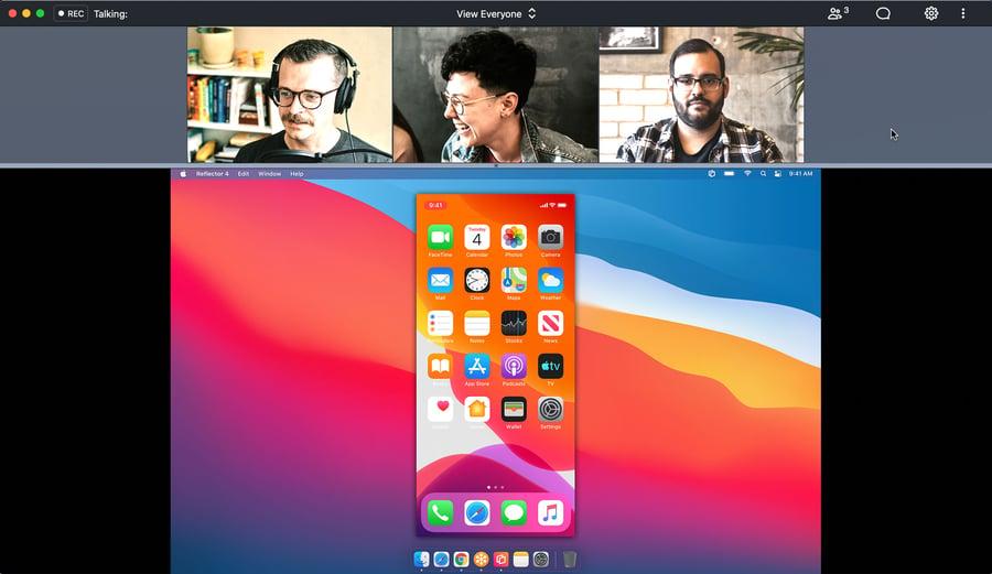 Share phone and desktop with GoToMeeting using Reflector