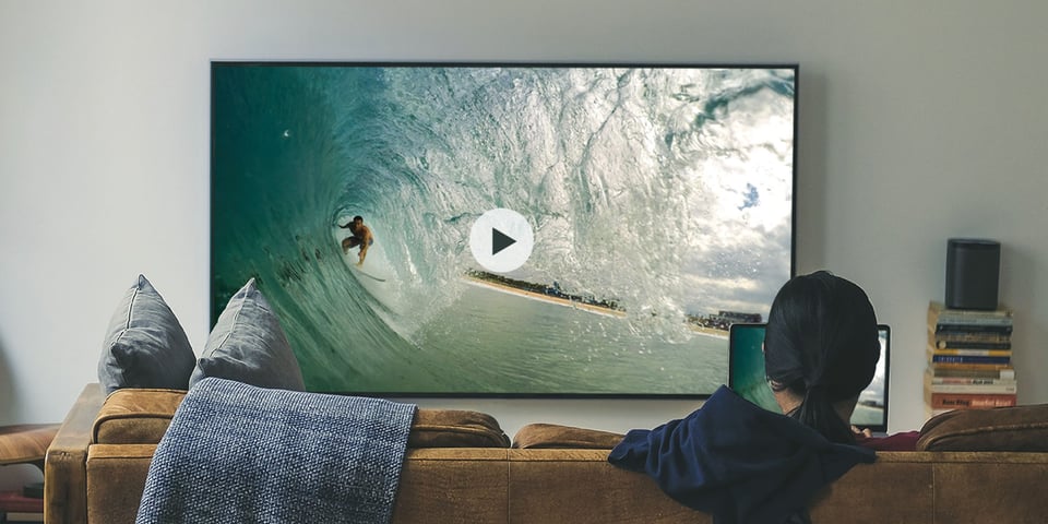 Wireless streaming to AirPlay 2-enabled smart TV