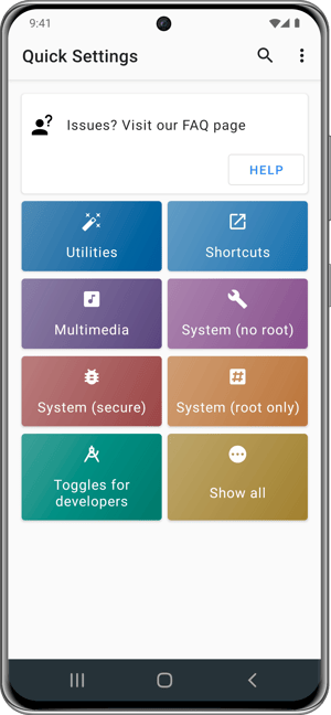 Samsung Quick Settings Multimedia