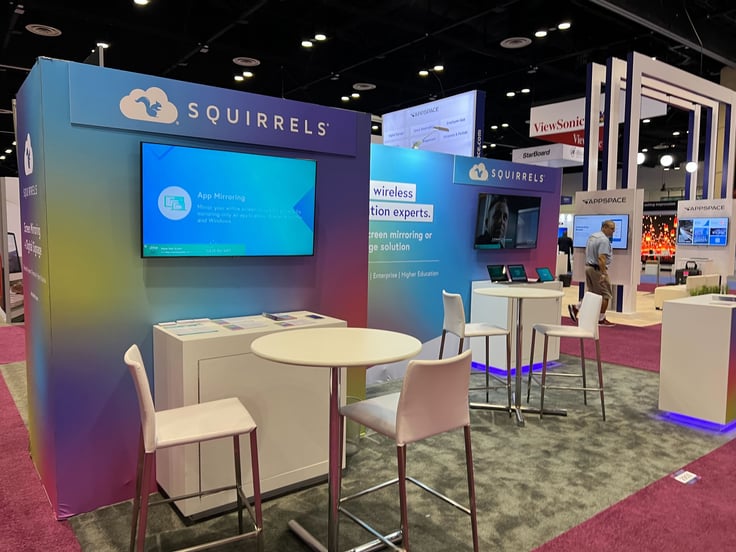 Squirrels booth at InfoComm 2021 