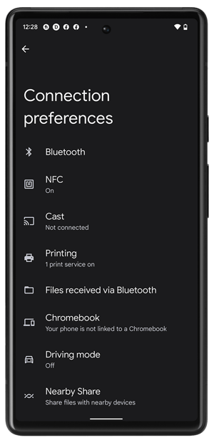 Connection Preferences