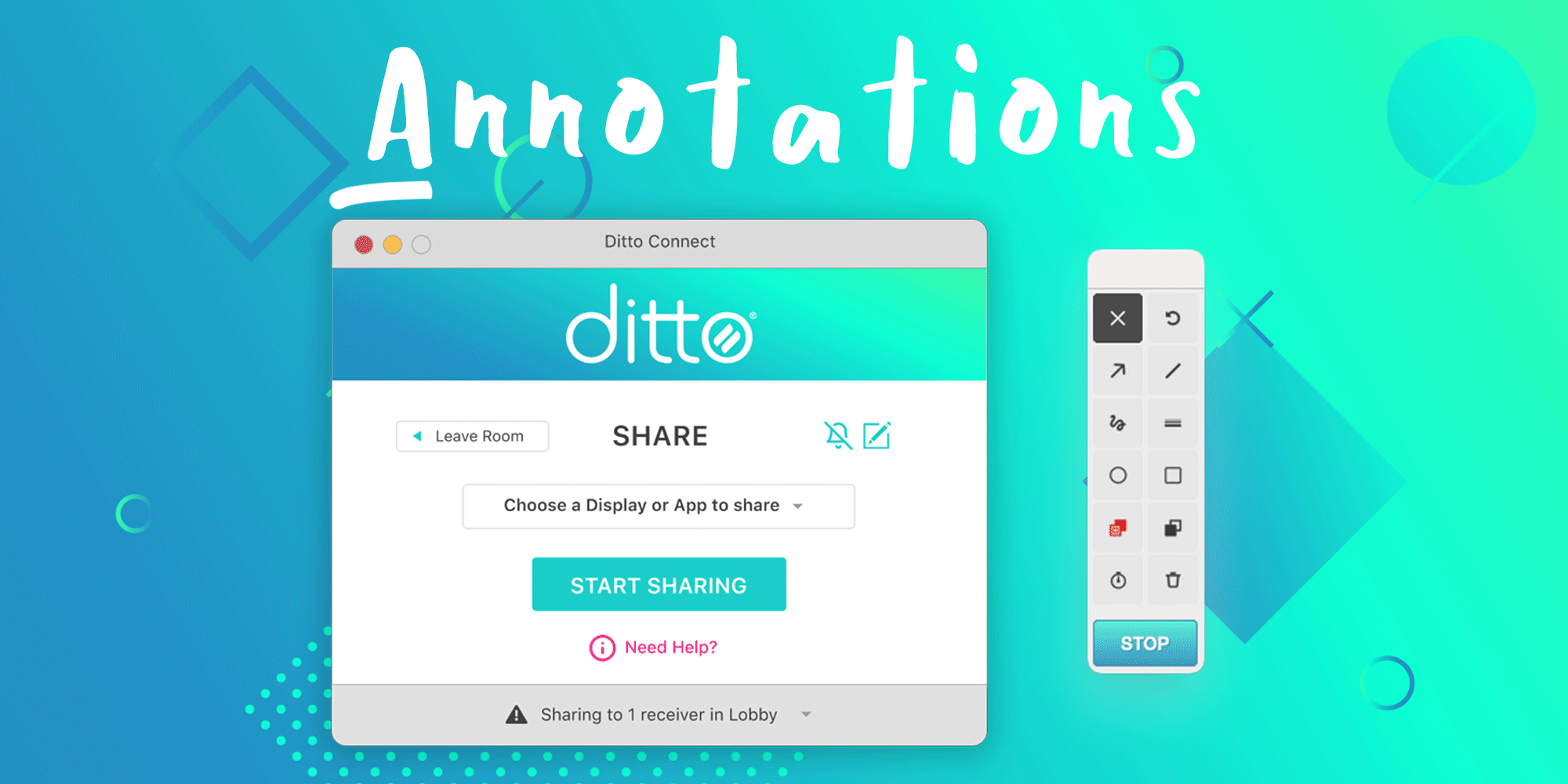 Ditto annotations drawings