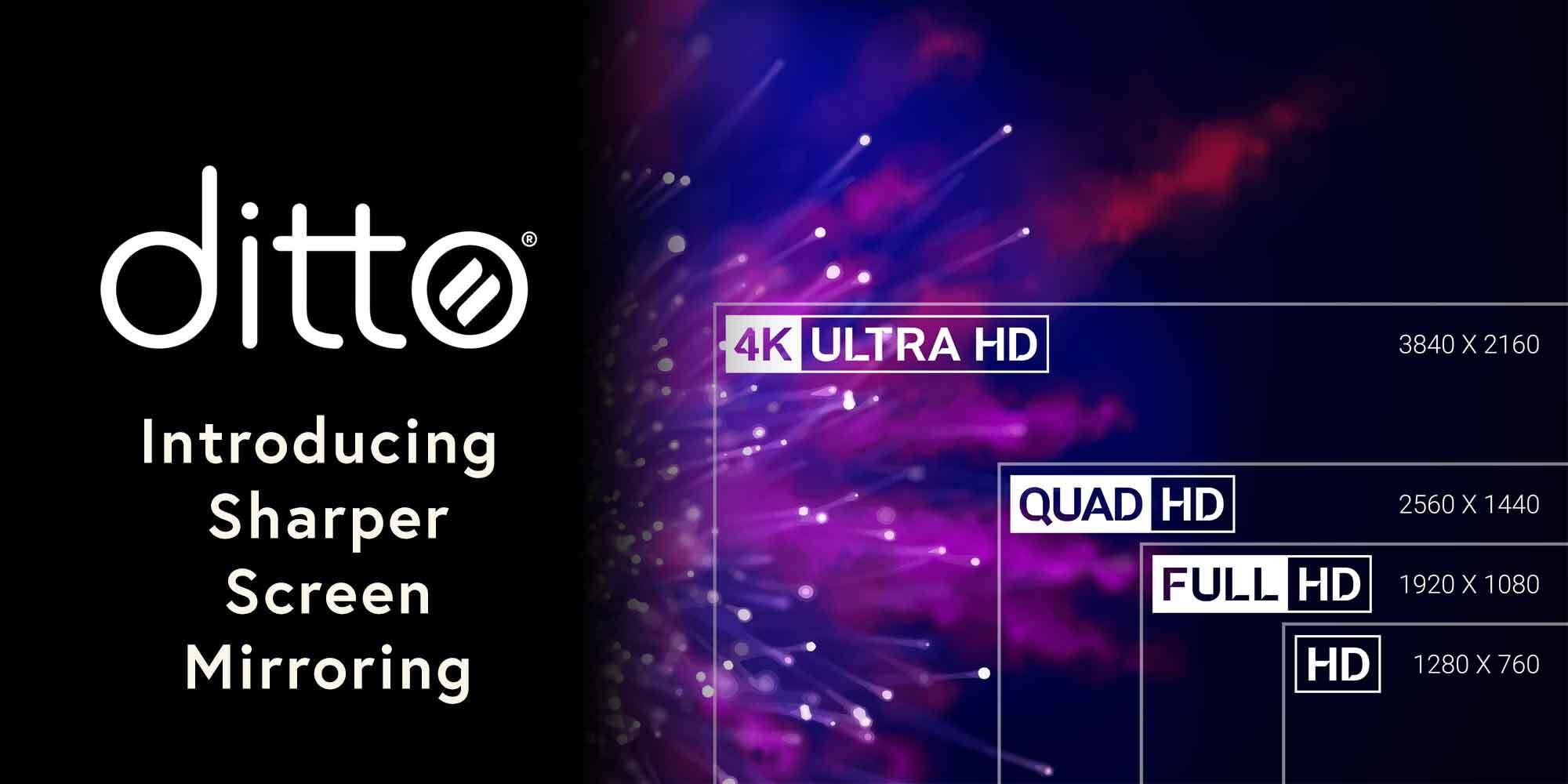 Introducing sharper screen mirroring with Ditto