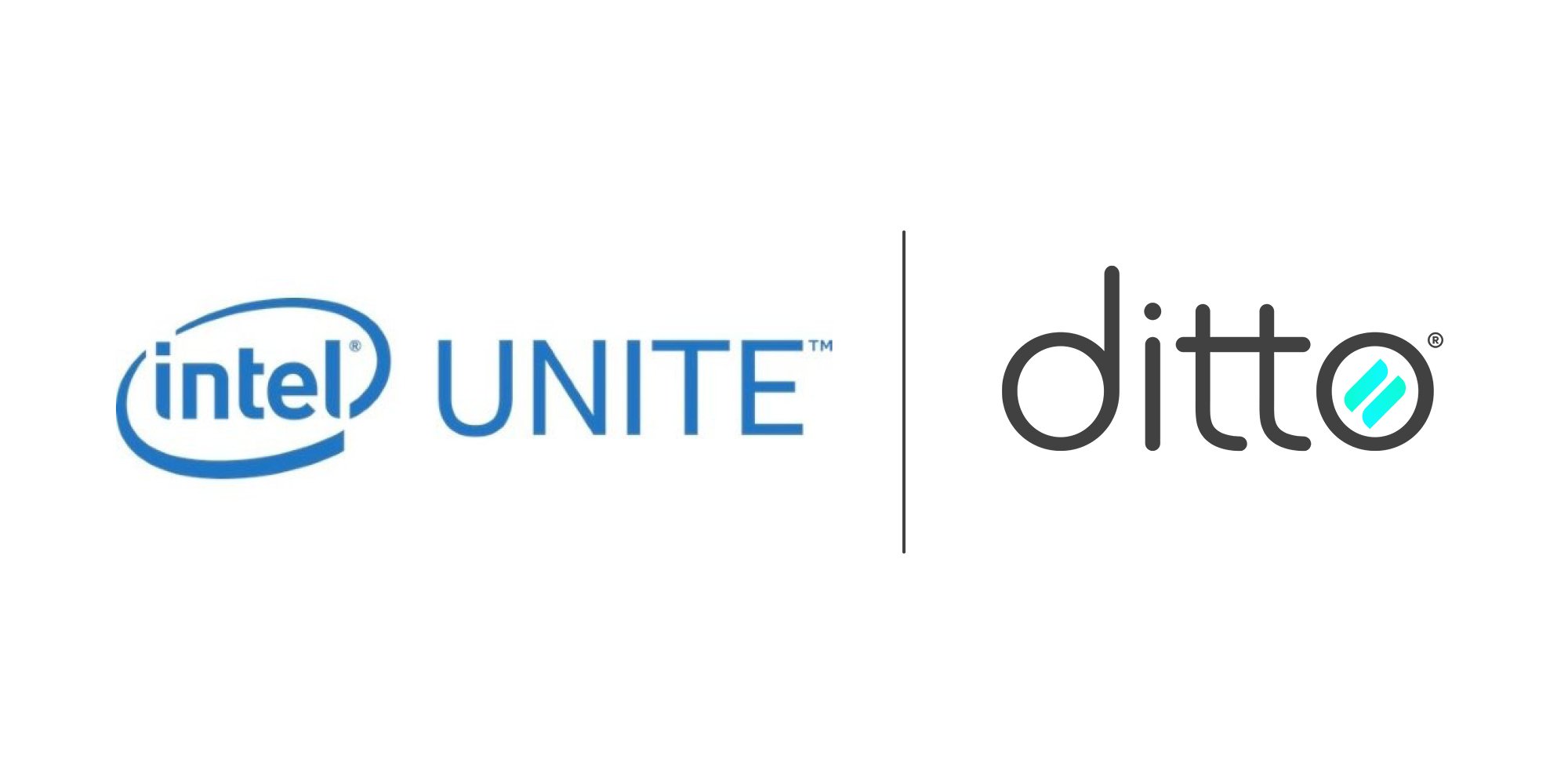 Intel Unite and Ditto logos