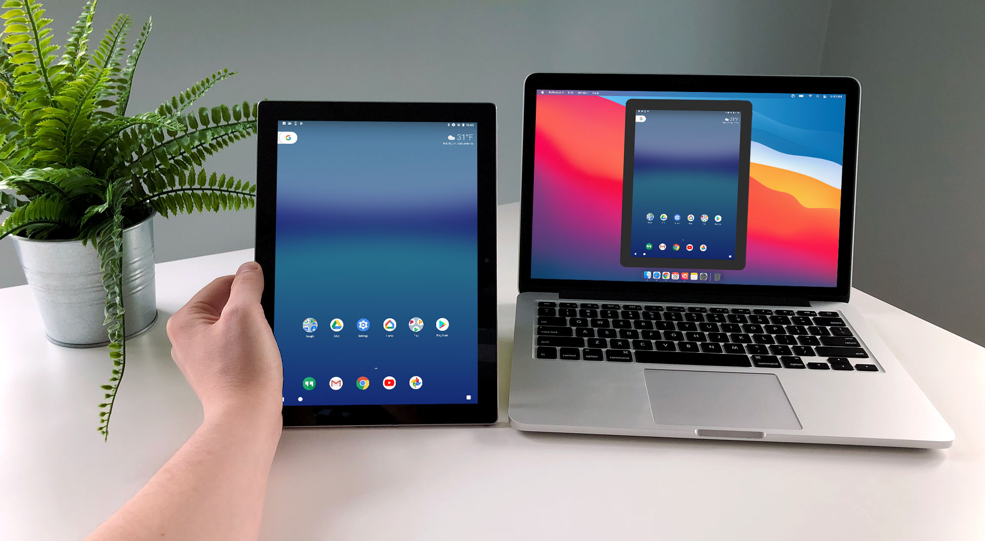 How to Screen Mirror Android Phones and Tablets to Your Computer with Google Home - Featured Image